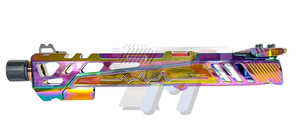 CTM Flatline Split-Slide For Marui TM Hi-Capa GBB (Rainbow) - Click Image to Close